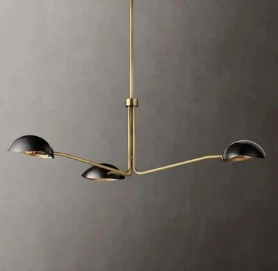 Stilnovo Mid Century Italian Chandelier Brass Sputnik Ceiling Light Lamp Fixture Foto 1 de 4