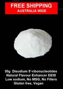 30g Disodium 5′-ribonucleotide E635 - flavour enhancer - Vegan Gluten free - Picture 1 of 1