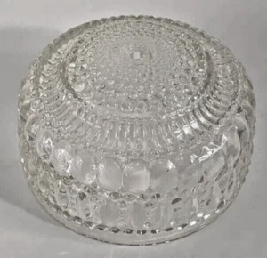 Bubble Glass Ceiling Fixture Round Clear Art Deco Vintage Excellent - Picture 1 of 7