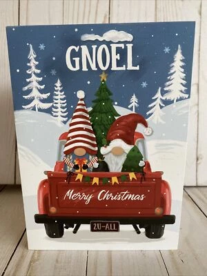 Gnome Gnoel Christmas Wonderful Time of The Year Spread Goodwill And Cheer Card - Image 1 of 4