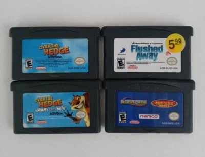 Gameboy Advance Juegos Lote de 4 Juegos Sobre el Seto Enjuagados y más Foto 1 de 2