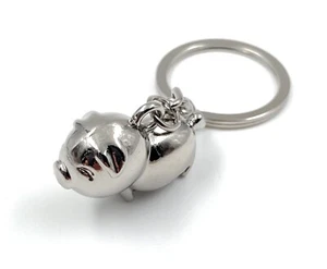 Schwein Gluecksschwein Haustier Schlüsselanhänger Metall Glücksbringer Anhänger - Bild 1 von 4