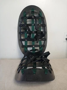 RARA scarpa da neve/racchette da neve Yeti 20"x14" verde e nero -NUOVE! - Foto 1 di 6