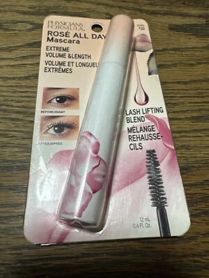 PHYSICIANS FORMULA ROSE ALL DAY MASCARA VOLUME & LENGTH #1711514 BLACK - Image 1 of 2