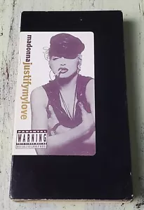 VG Madonna - Justify My Love (1990) VHS, Sire/Warner Reprise Video - Picture 1 of 3