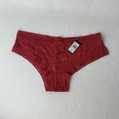 Fredericks of Hollywood Demi Leopard Mesh Panty Lingerie Red Medium NWT - Image 1 of 4