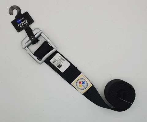 Official NFL Pittsburgh Steelers Field Belt S-M 32"-42" Little Earth Productions Cover