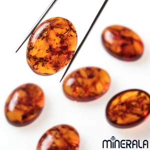 NATUR GEPRESSTER BERNSTEIN EDELSTEIN OVAL CABOCHON 4x6mm-30x40mm GROSSHANDEL WP000B0 - Bild 1 von 17