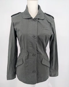 Jockey Person to Person Military Vintage Green Jacket Women's Size Small NWT - Picture 1 of 16