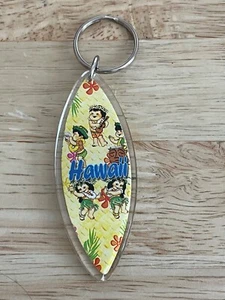 Vintage Hawaii Surf Board Travel Souvenir Keychain Key Chain FOB - Picture 1 of 2