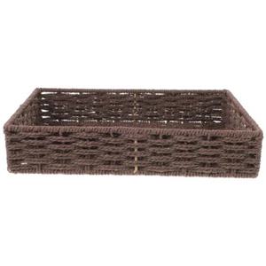 Papier Seil Eimer Rattan Obstkorb Weidenkörbe Aufbewahrungskörbe Flechtkorb - Bild 1 von 12
