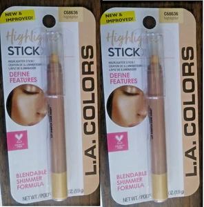 2 LA Colors Contour Highlighter Stick C68636 For A Shimmer Look SEALED - Picture 1 of 1