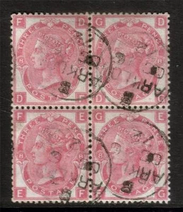 QV SG103 3d ROSE PL8 ARKLOW CDS BLOCK OF 4 - Picture 1 of 1