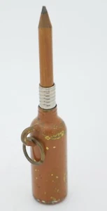 Vintage Brown & Chrome Jug- Shaped Pencil - c. 1930's - Picture 1 of 4
