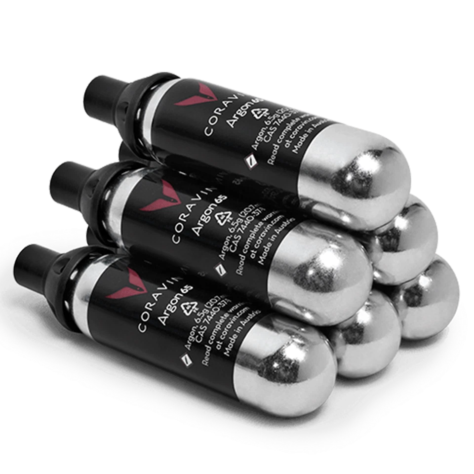 Coravin 1000 Argon Gas Capsules (pack of 6) Black - Image 1 of 1