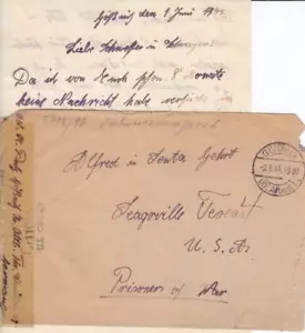 prisionero de guerra alemán entrante, 1944, ver observación (C817) - Imagen 1 de 1