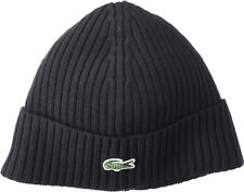 Lacoste Men's Ribbed-Knit Wool Beanie Color Lightning Chine One Size Style RB416