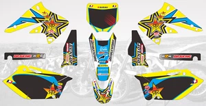 7126 MX MOTOCROSS GRAPHICS DECALS STICKERS FOR SUZUKI RMZ 250 2004 2005 2006 - Foto 1 di 1