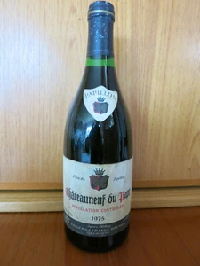 Alter Rotwein, Frankreich, Châteauneuf du Pape, Jahrgang 1975, Rarität - Bild 1 von 13