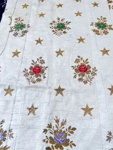 Antica Seta Francese Casubile Decorazione Anteriore Ricamata XX662 - Foto 1 di 6