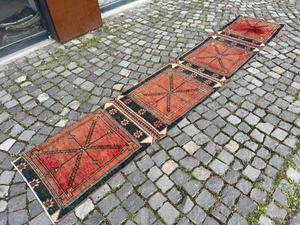 Czeskie dywany, dywan do biegania, ręcznie robiony, dywan turecki, vintage, wełna | 2,0 x 11,1 stopy - Zdjęcie 1 z 10