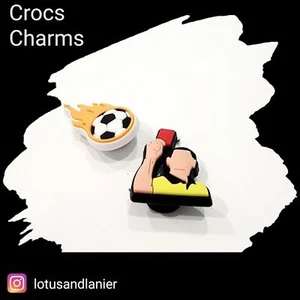 Soccer Shoe Charms Set of 2 - Picture 1 of 2
