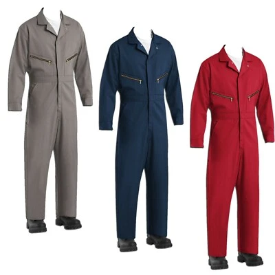 NEW Red Kap Men's Zip-Front Cotton Coveralls Industrial Work Uniform CC18 - Image 1 of 4