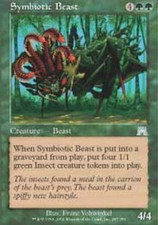 1x Symbiotic Beast - Foil MTG Onslaught NM Magic Foil