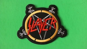 Slayer Band Logo Iron On Patch! Big 4 Metallica Megadeth Anthrax - Picture 1 of 2