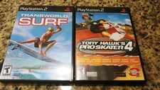 Tony Hawk's Pro Skater 4 & Transworld Surf Playstation 2 ps2 Complete CIB Tested