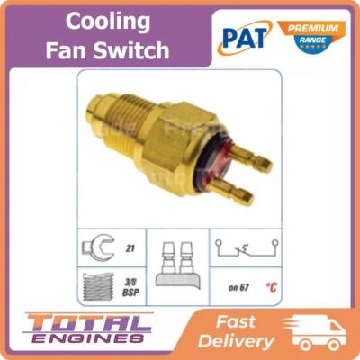 PAT Premium Cooling Fan Switch fits Ford Telstar AR/AS 2.0L 4Cyl FE - image 1 of 2