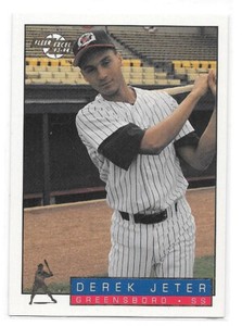 1993-94 Fleer Excel Minor League #106 Derek Jeter Pre-Rookie Greensboro Hornets 