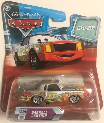 Disney Pixar Cars Darrell Cartrip! Chase! #114! Mint Card! Free Shipping! Cover