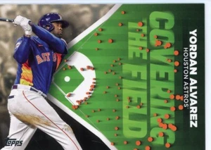 YORDAN ALVAREZ 2024 TOPPS SERIES 2 COVERING THE FIELD INSERT CTF-17 ASTROS - Picture 1 of 3