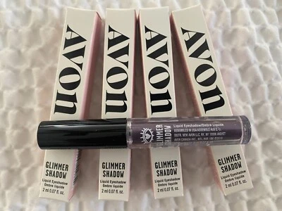 AVON LOT OF 4 NEW - GLIMMER SHADOW LIQUID EYESHADOW - IRON VIOLET - 0.07OZ BOXED - Image 1 of 4
