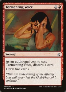 TORMENTING VOICE x4 mtg NM-M Amonkhet 4 comune - Foto 1 di 1