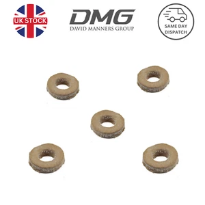 Leather Sealing Washer for Smiths Oil Pressure Gauge Copper Pipe X5 - 2K4936 - Picture 1 of 2