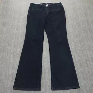 Ann Taylor Jeans Womens 6 Blue Denim Dark Wash Low Rise Original Bootcut - Picture 1 of 17