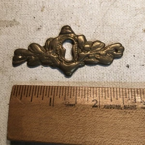 Vintage Victorian Style Skeleton Key Hole Cover  Escutcheon Ornate Fancy - Picture 1 of 3