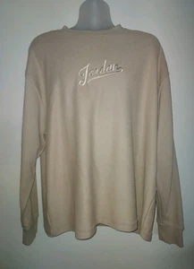 Nike Air Jordan Flight MVP Felpa Uomo XL Fleece Crew Manica Lunga Beige - Foto 1 di 11
