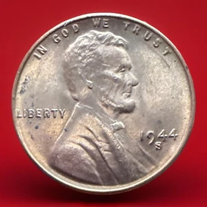 1944-S RD BU Lincoln Wheat Cent from OBW “Sold As Pictured” FAST SHIPPING - Picture 1 of 7