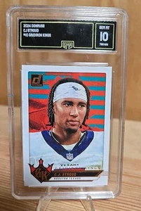 2024 Panini Donruss C.J. Stroud Gridiron Kings #10 Texans SGC 10 - Picture 1 of 2