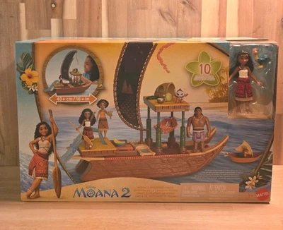 Disney Moana 2 Moana’s Adventure Canoa Juego Juego 10 Piezas NUEVO Foto 1 de 4