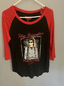 Stranger Things Netflix Women’s size M jersey t-shirt Steve Babysitter Service - Picture 1 of 6