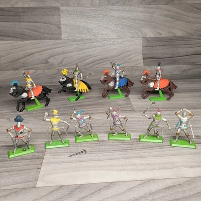 Vintage Britains Ltd Deetail Mounted Knights & Solders Lot Of 10 England 1971 - Image 1 of 4