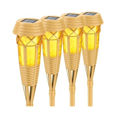 Luces solares exteriores – antorchas con llama parpadeante para jardín decoración Fas Foto 1 de 4