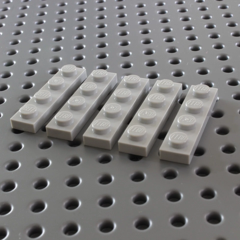 LEGO® 3710 4211445 Platte 1 x 4 hellgrau 5 Stück NEUWARE - Bild 1 von 1