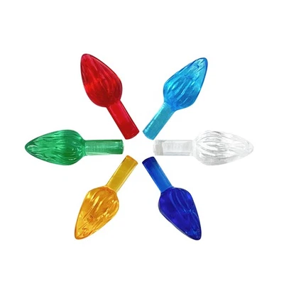 Adornos de luz de árbol de Navidad de cerámica estilo torcido medio National Artcraft -... Foto 1 de 4