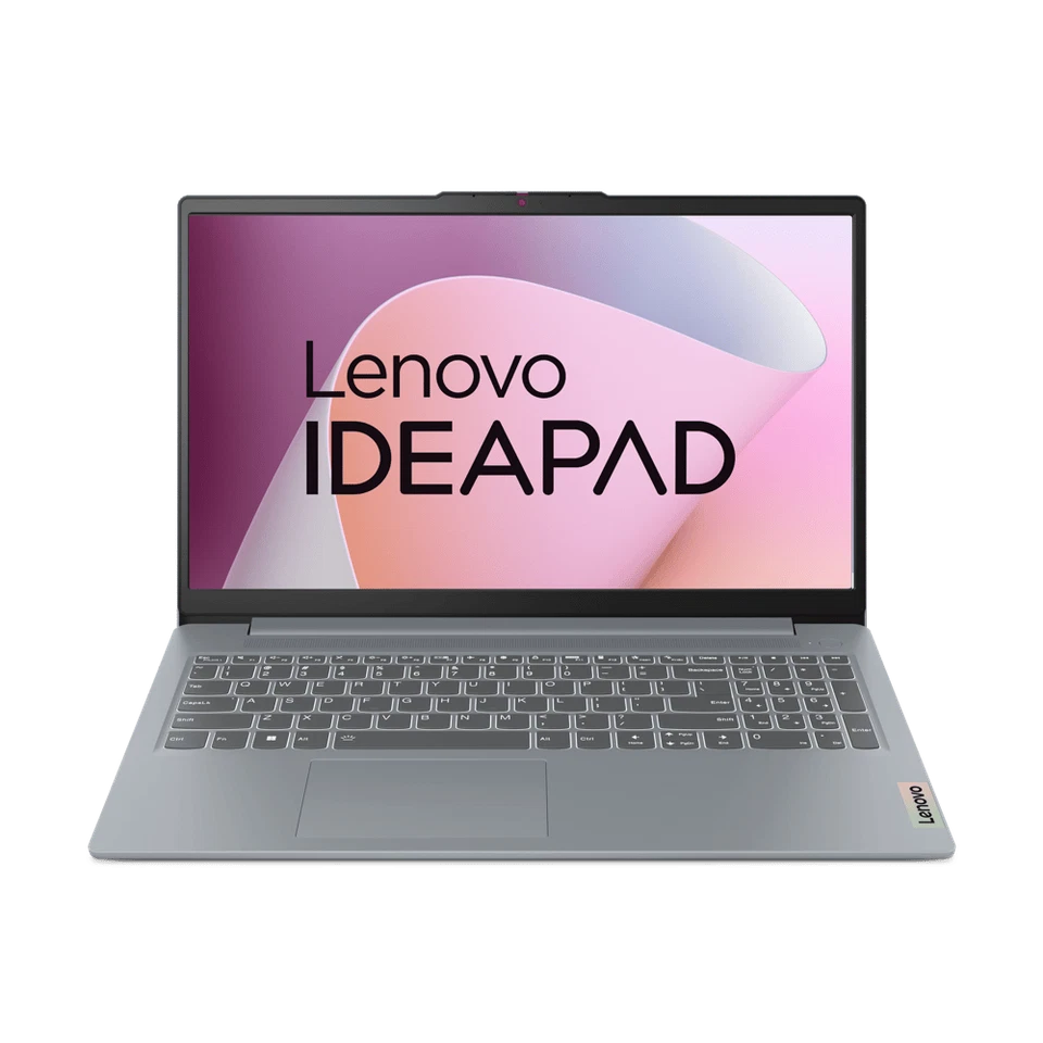 Lenovo IdeaPad Slim 3 15AMN8 15,6 Zoll HD (512GB SSD, AMD Ryzen 3 7000 Serie, 4,10 GHz, 8GB) Laptop - Arctic Grey - 82XQ008PGE