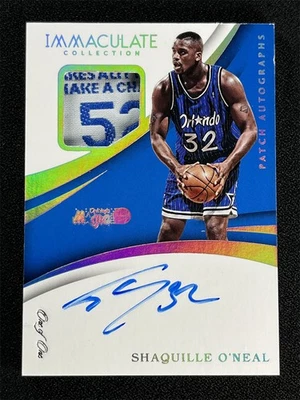 1/1 One Of One ! 2017-18 Immaculate Collection Shaquille O'Neal Tag Patch Auto - Image 1 of 2